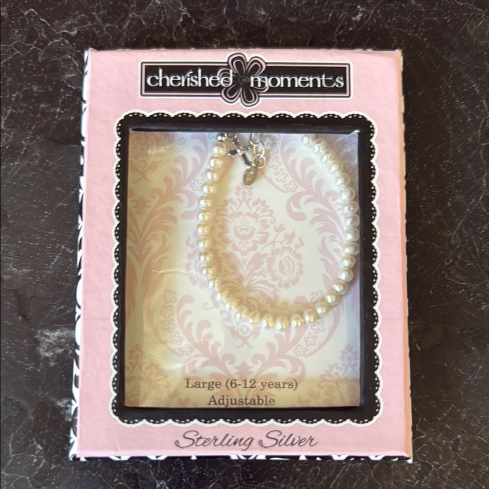 Sterling Silver Pearl Bracelet